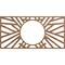 Ekena Millwork Hoover Wood Fretwork Pierced Ceiling Medallion, Walnut, 36"W x 18"H x 13 3/8"ID x 3/8"T CMWP36X18X0375HOWA - alternate 1